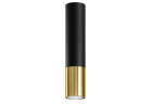 Plafon Sollux Ligthing LOOPEZ , GU10 1x40W 1x12W, чёрный/золотой