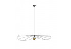 Lampa подвесной Sollux Ligthing ESKOLA, диаметр 110cm,E27 1x60W, 1x15W LED, чёрная