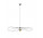 Lampa подвесной Sollux Ligthing ESKOLA, диаметр 110cm,E27 1x60W, 1x15W LED, чёрная