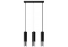 Lampa подвесной Sollux Ligthing LOOPEZ 3L, GU10 3x40W, 3x12W LED, чёрный/хром