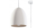 Lampa подвесной Sollux Lighting FLAWIUSZ керамическая, E27 1x60W, 1x15W LED, белый