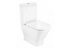 Унитаз компакт WC Roca Gap Rimless Square, 60cm, перелив двойной, белая