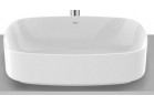 Накладная раковина Roca 50 cm, овальная, без отверстия под смеситель, FINECERAMIC - Белая