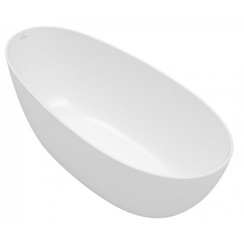 Ванна свободностоящая овальная Villeroy & Boch Antao SilentFlow, 170x75cm, Quaryl, weiss alpin