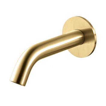 Излив для раковины подвесная Vema Otago,излив 150mm, brushed gold