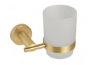 Стаканчик Vema Otago,матовое стекло, brushed gold