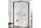 Душевая кабина Ravak Pivot PSKK3-90 полукруглая чёрная + transparent 