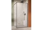 Кабина Walk-In Radaway Modo F II 155, profil чёрный глянцевый, стекло бесцветное