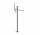 Смеситель для ванны напольный Gessi Anello, 2 выходы wody, душевой набор - Black XL
