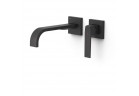 Element настенный do podtynkowego korpusu baterii umywalkowe TRES Slim Exclusive, излив 240mm, чёрный матовая