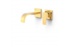 Element настенный do podtynkowego korpusu baterii umywalkowe TRES Cuadro, излив 180mm, золото 