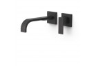 Element настенный do podtynkowego korpusu baterii umywalkowe TRES Cuadro, излив 240mm, чёрный матовая 