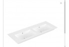 Раковина с тумбой двойная Villeroy&Boch Venticello, 130x50cm, z переливом, Stone White CeramicPlus, 