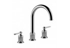 Смеситель для раковины на 3 отверстия Gessi Venti20, напольный, высота 281mm, без пробки, antique brass