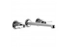 Смеситель для раковины на 3 отверстия Gessi Venti20, скрытая, излив 243mm, хром