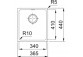 Zlewozmywak Franke Tectonite Sirius SID 110-34, 370 x 435x mm do podbudowy - белый polarny