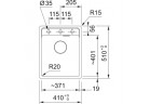 Zlewozmywak wbudowywany, Franke Maris MRG 610-37 ,чёрный мат.
