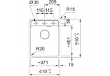 Zlewozmywak wbudowywany, Franke Maris MRG 610-37 ,чёрный мат.