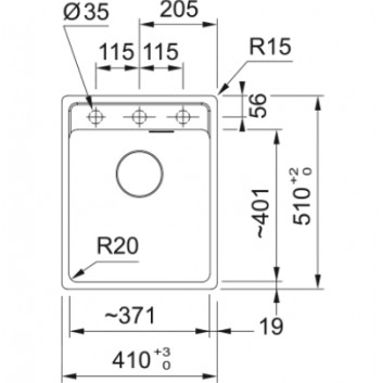 Zlewozmywak wbudowywany, Franke Maris MRG 610-37 ,чёрный мат.