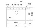 Zlewozmywak wbudowywany, Franke Maris MRG 610-72 ,чёрный мат.