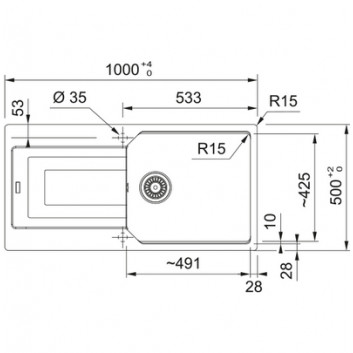 Zlewozmywak wbudowywany, Franke Urban UBG 611-100 XL ,чёрный мат.