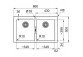 Zlewozmywak Franke Sirius 2.0 S2D 620-35-35 , dwukomorowy, белый polarny