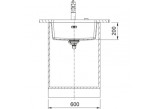 Zlewozmywak z Fragranitu Franke Maris MRG 110-52, белый polarny