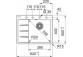 Zlewozmywak Franke Centro CNG 611-62 TL, ociekacz с левой стороны, белый polarny