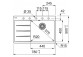 Zlewozmywak Franke Centro CNG 611-78 TL, ociekacz z правой strony, белый polarny