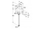 Однорычажный смеситель для раковины 75, KLUDI NOVA FONTE Pura - Хром