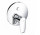 скрытая смеситель ванна/душ Push&Switch, Kludi Pure&Solid, хром