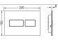 Смывная клавиша do WC TECEsolid, spłukiwanie dwoma ilościami wody - латунь хромированная