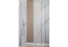 Двери для душа Radaway Essenza New Black KDJ 100 cm, левые, стекло прозрачные с плёнкой Easy Clean, profil хром
