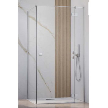 Боковая стенка S1 70 Radaway Essenza New Black KDJ 66.7-68.2-200cm, profil чёрный, стекло бесцветное