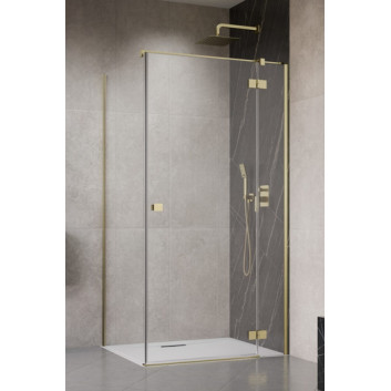 Боковая стенка S1 70 Radaway Essenza New Black KDJ 66.7-68.2-200cm, profil чёрный, стекло бесцветное
