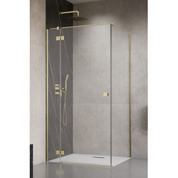 Боковая стенка S1 70 Radaway Essenza New Black KDJ 66.7-68.2-200cm, profil чёрный, стекло бесцветное