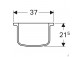 Geberit Selnova Полупьедестал, 27.5x32.5x28.5cm