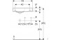 Раковина прямоугольная с отверстием с левой stronie 38x28cm Geberit iCon, белая