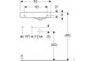 Раковина прямоугольная с отверстием с правой stronie 53x31cm Geberit iCon, белая