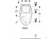 Писсуар Geberit Flow,подача снизу, перелив do tyłu, белая