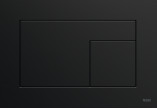 Смывная клавиша TECEsquare do WC - стекло чёрные, Кнопки чёрные