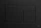 Смывная клавиша TECEsquare do WC - стекло чёрные, Кнопки чёрные