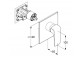 Смеситель скрытая с термостатом bez zaworu odcinającego, Kludi Balance, хром