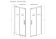 Двери wnękowe Radaway Idea DWJ 140cm x 200.5cm правые стекло бесцветное золото szczotkowane 