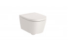 Раковина подвесная WC Roca Rimless Round Compacto, 37x48cm, bez kołnierza, beżowa