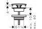 Клапан/ Комплект сливной Hansgrohe Push-Open 1 1/4