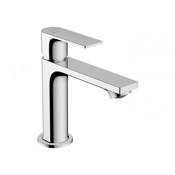 Смеситель для раковины Hansgrohe Rebris E однорычажный 80 CoolStart без сливного набора - чёрный мат.