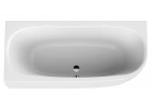 Ванна Асимметричная Sanplast WALse -kpl-mb/LUXO 75x160+STW белая