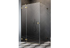 Двери кабины Radaway Essenza Pro KDJ 100, правые, 1000x2000mm, стекло бесцветное, profil золотой szczotkowany