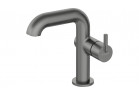 Смеситель для раковины с прямоугольным изливом, Deante Silia, titanium